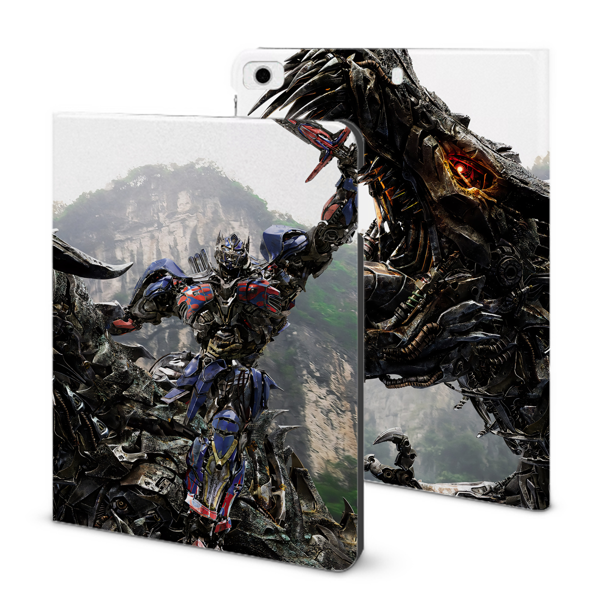 （画像用） Transformers トランスフォーマー IPad ケース ブック型 PUレザー TPU 耐衝撃 軽量 薄型 ペン収納なし 全面保護 IPad 各モデル対応